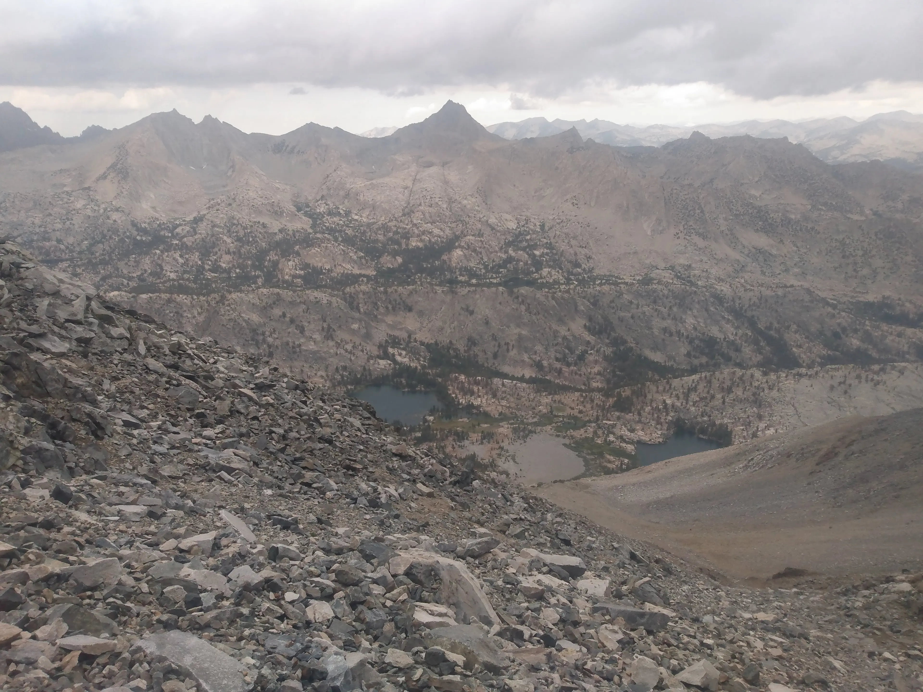 Mount Cotter (L) and Mount Clarence King (R)