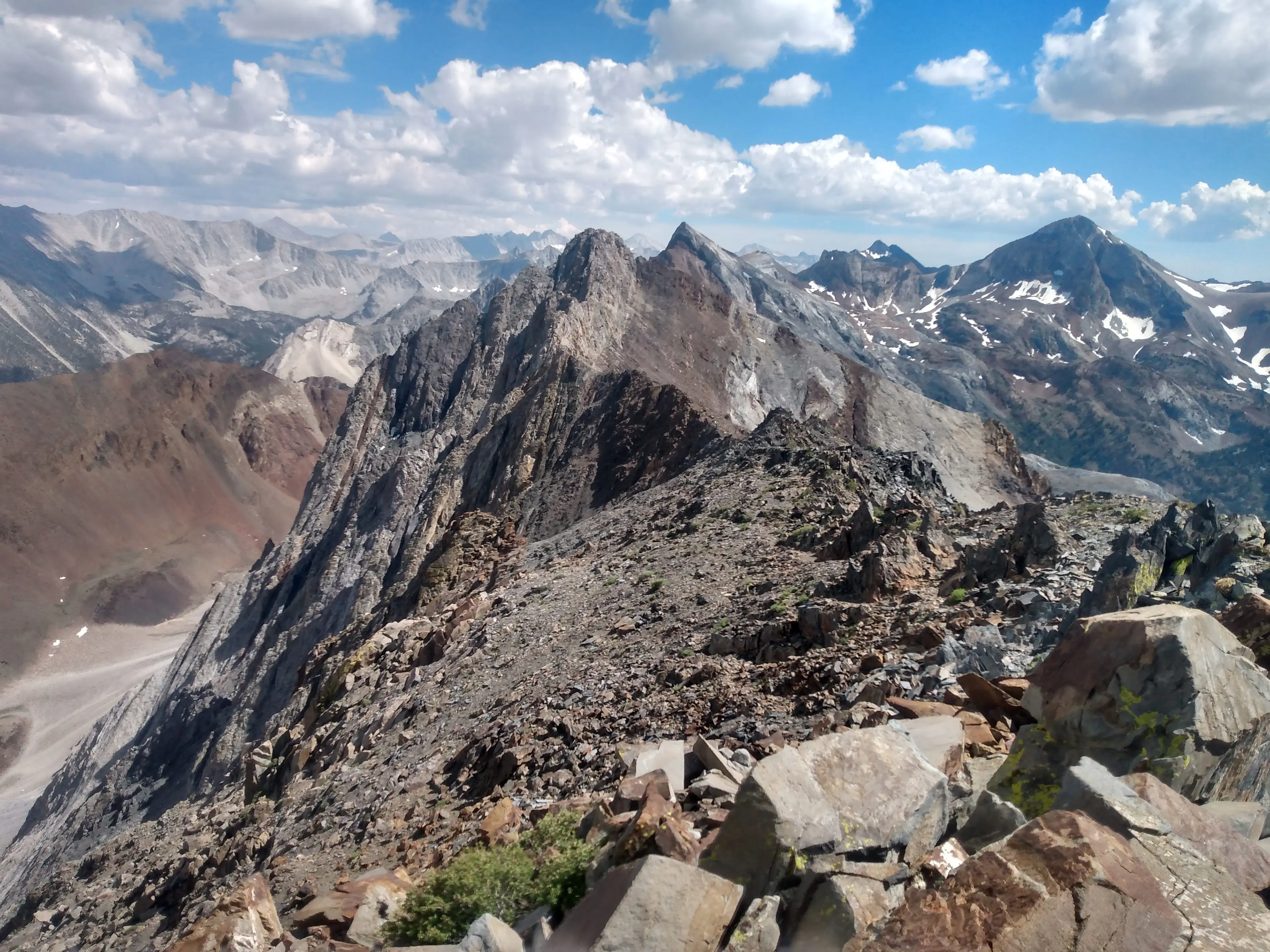 Mount Baldwin (C) and Red Slate Mountain (R)