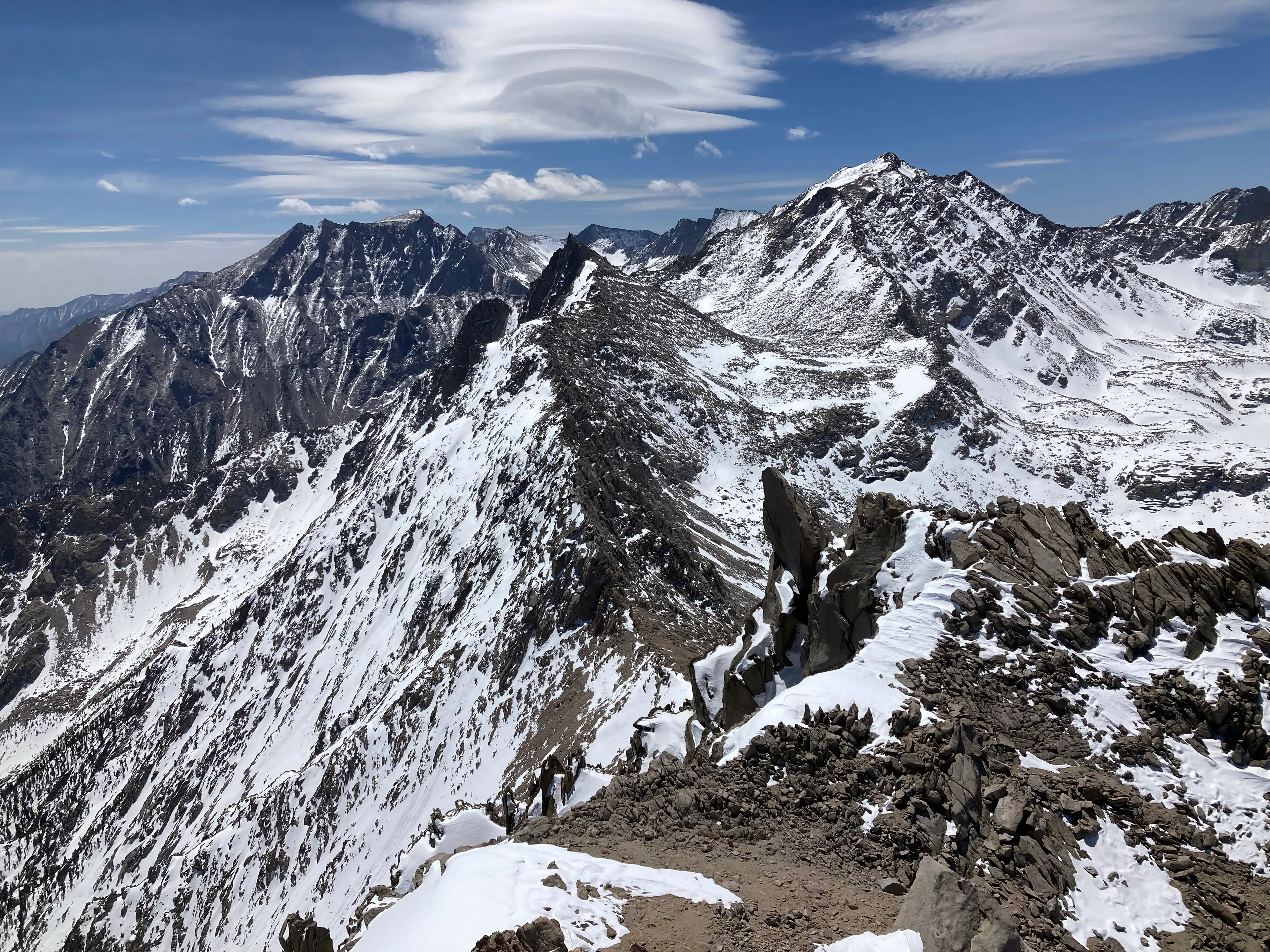 Mount Williamson (L) and Mount Keith (R)