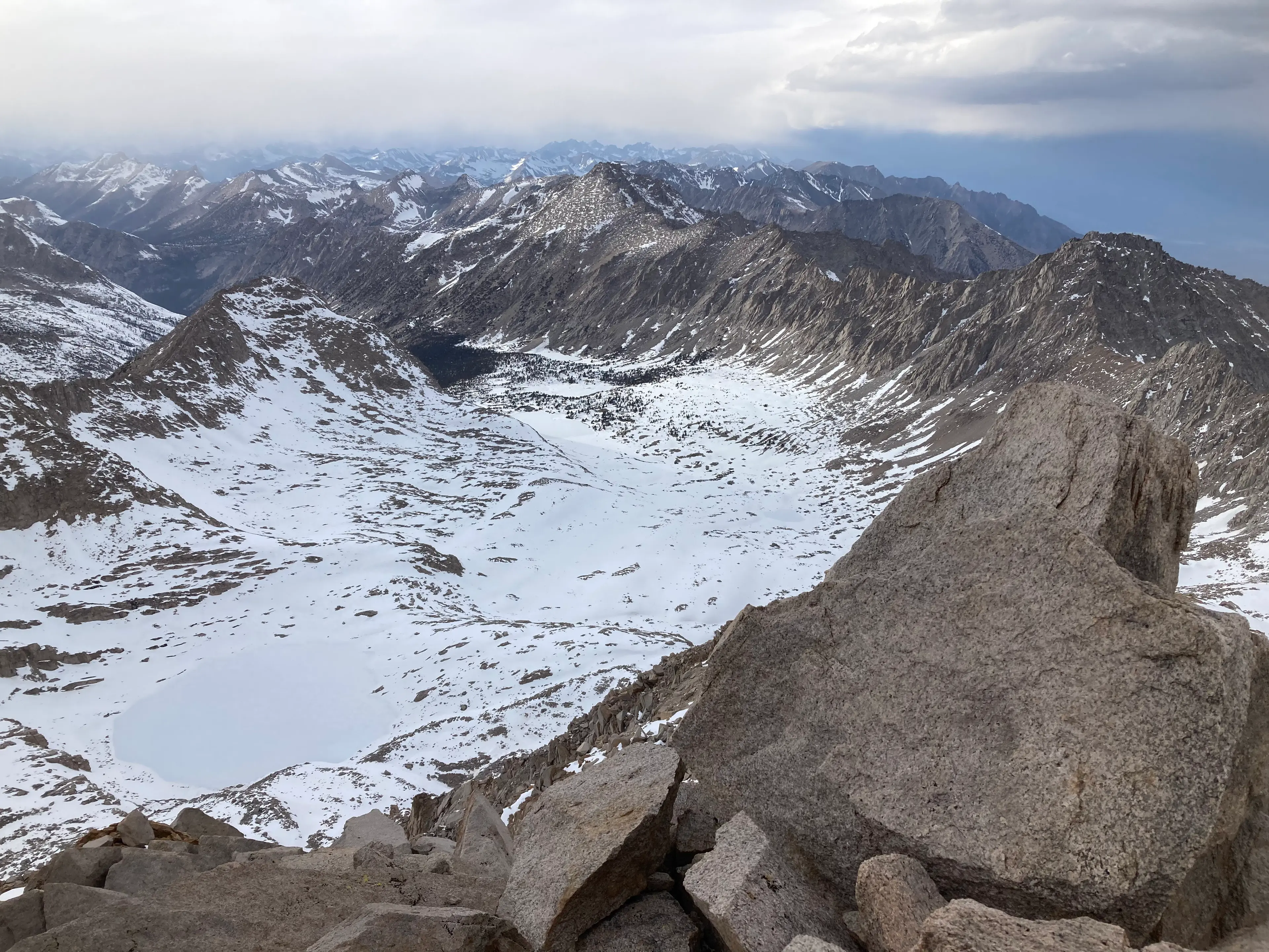 Center Peak (L), University Peak (C), Mount Bradley (R)