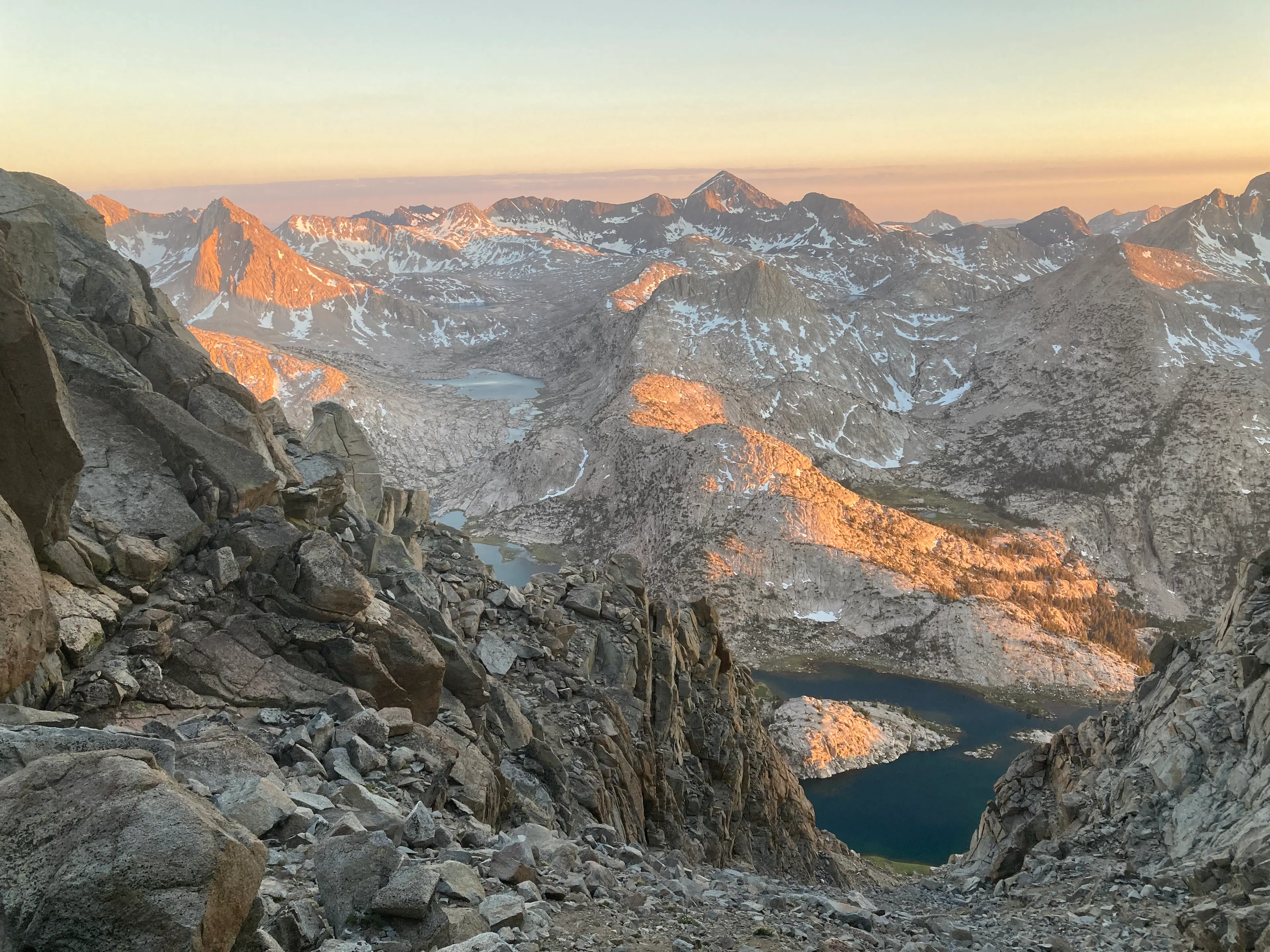 Mount Huxley (L) and Mount Goddard (C)