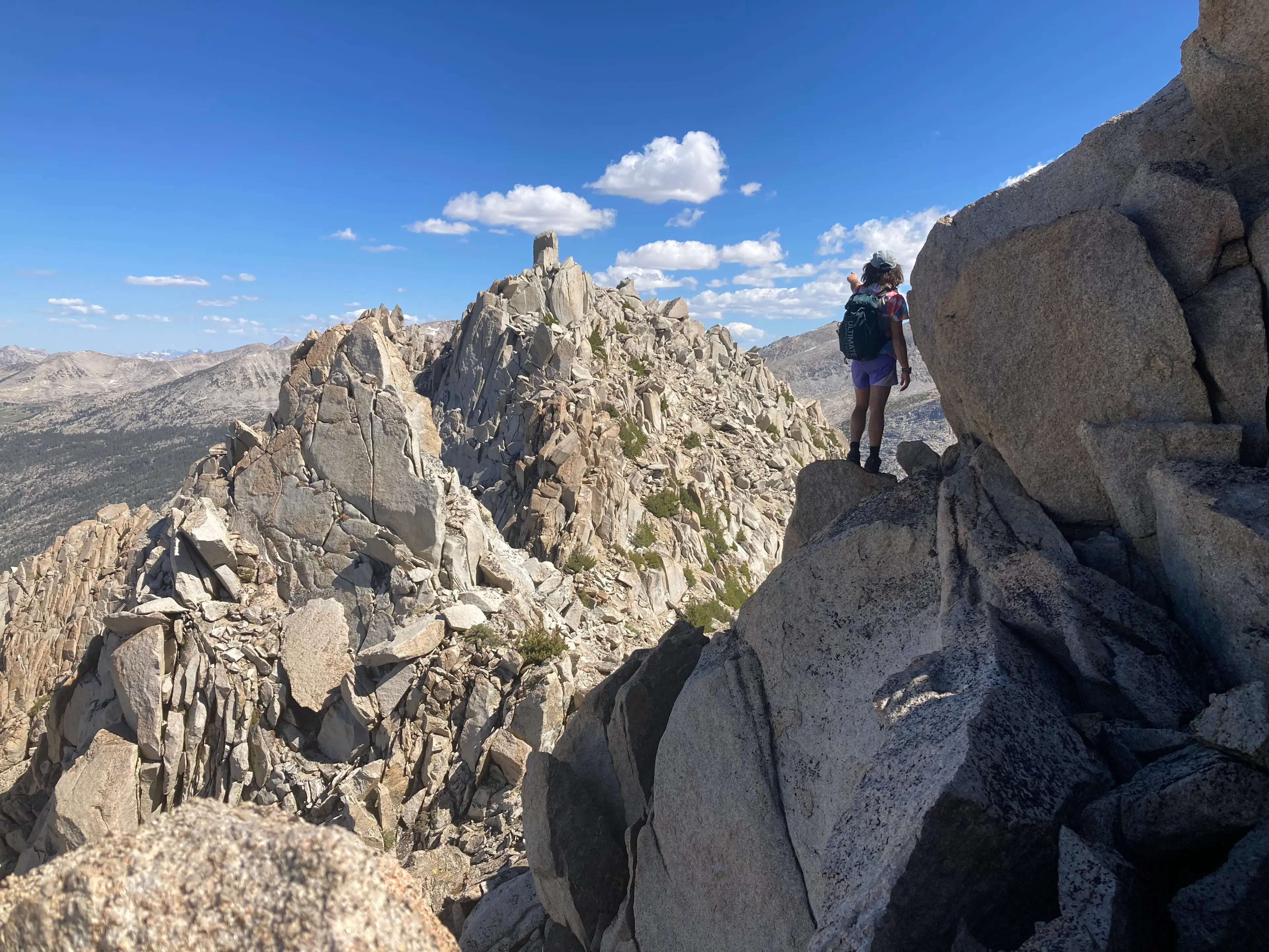 Eying the Hermit summit block