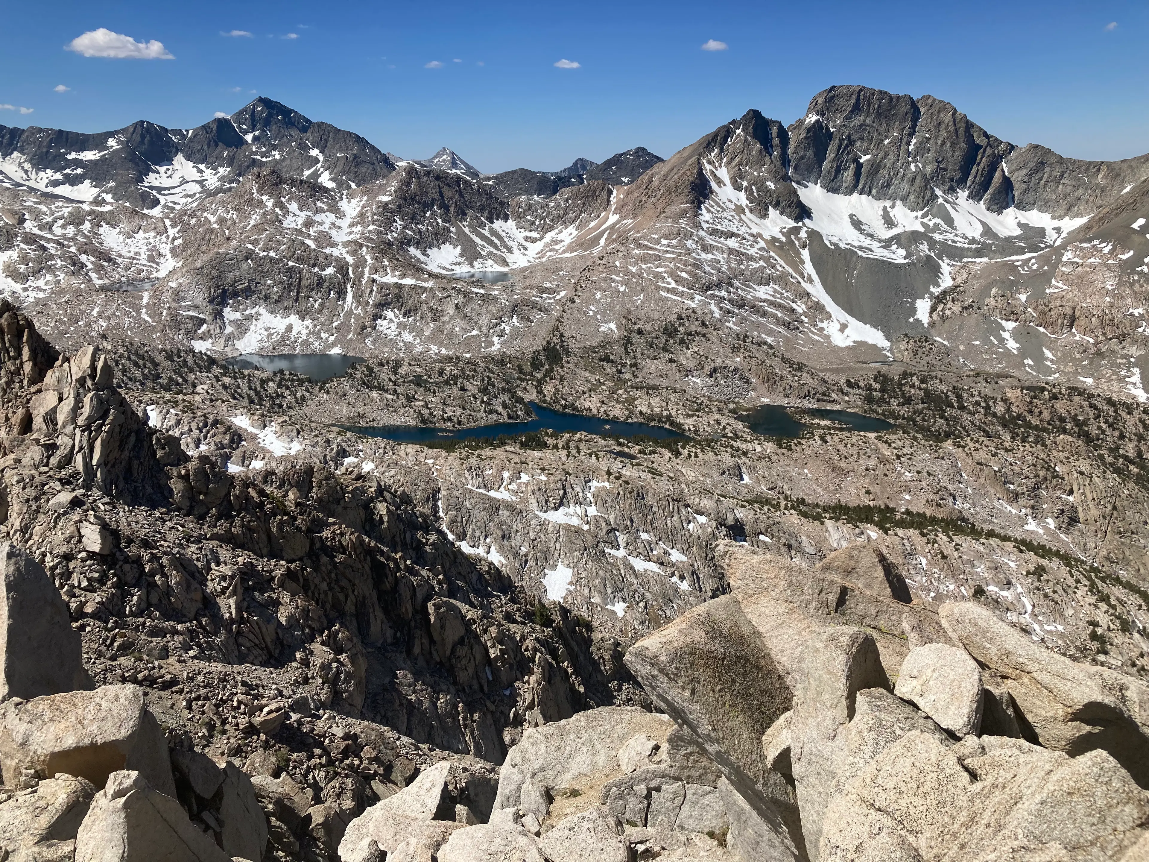 Mount Goddard (L) and Mount McGee (R)