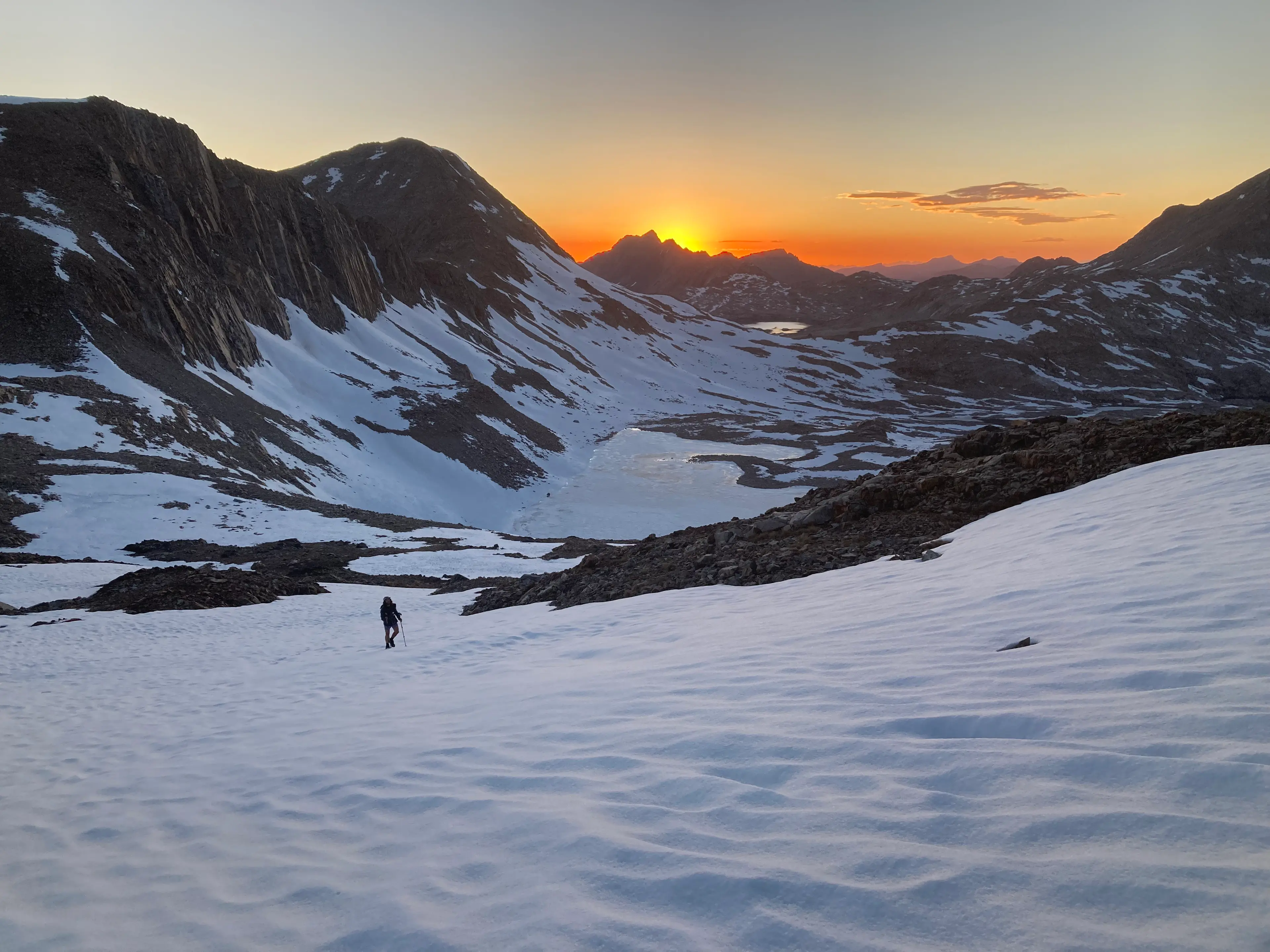 Sunset behind Mount McGee