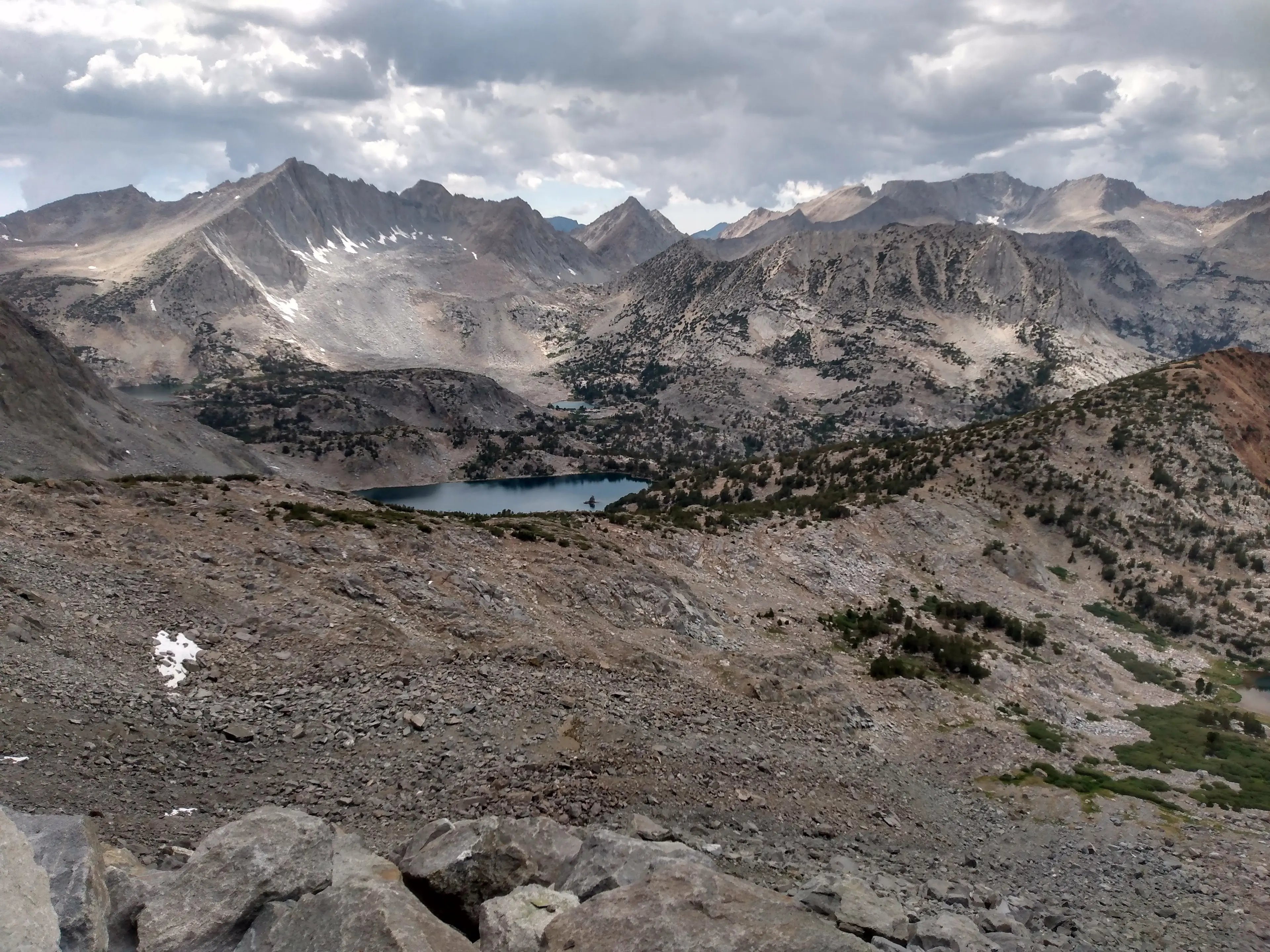 Mount Goode (L) and Mount Johnson (C)