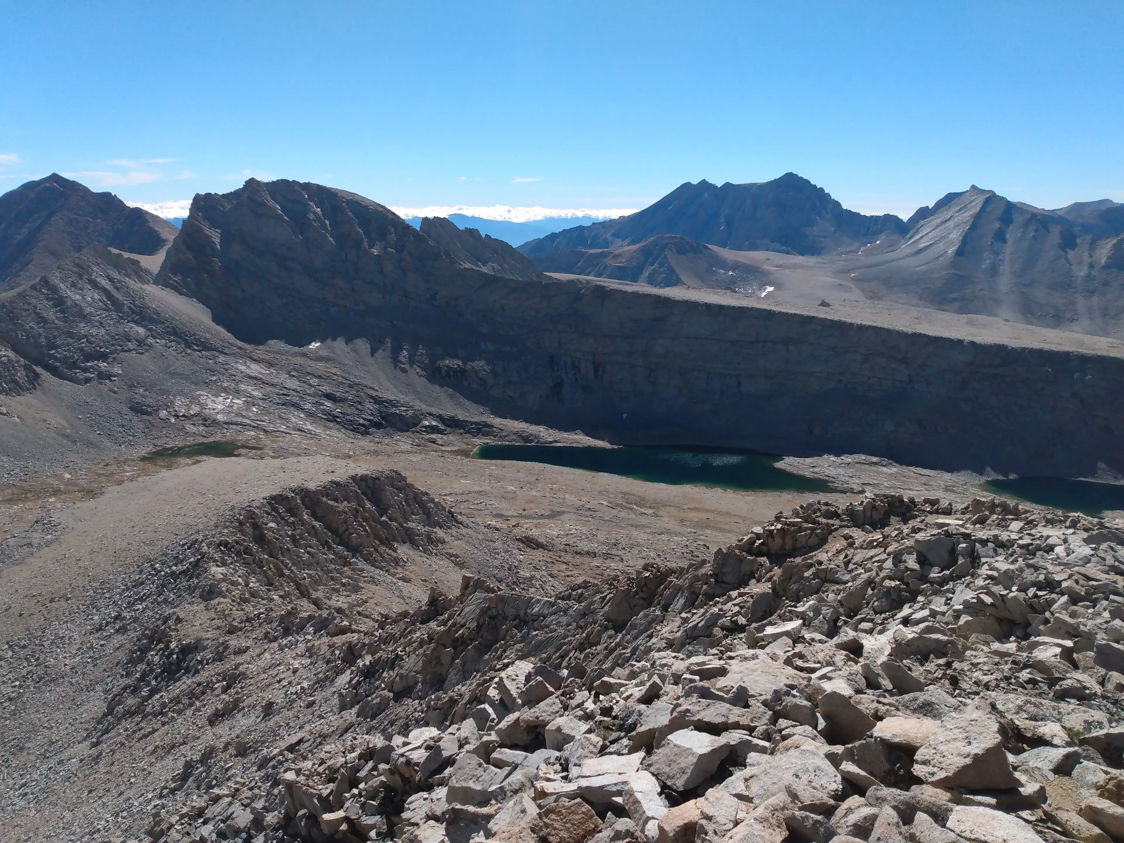 Mount Keith, Junction Peak, Mount Williamson, Mount Tyndall (L-R)