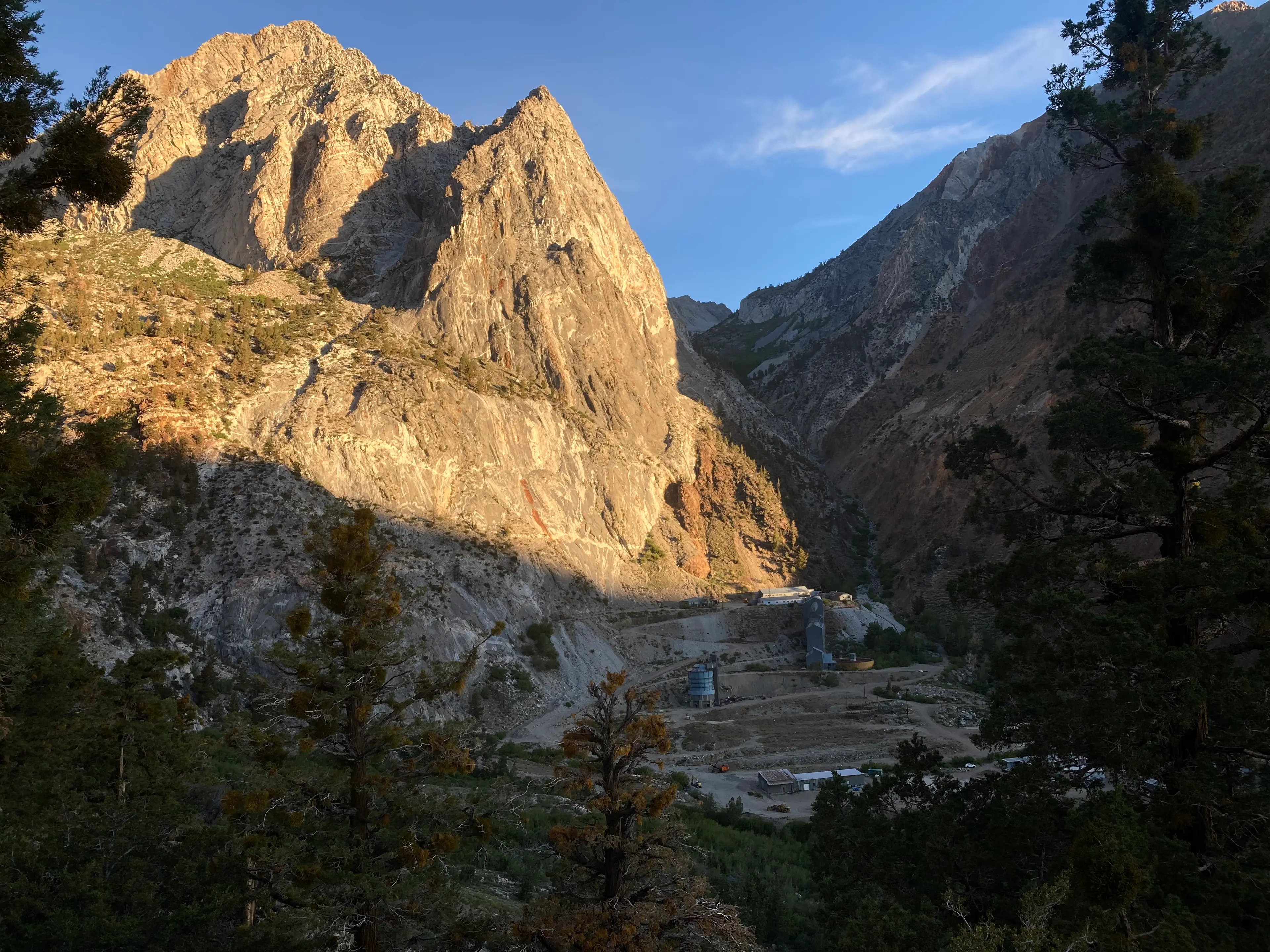 Sunrise over Pine Creek Mine