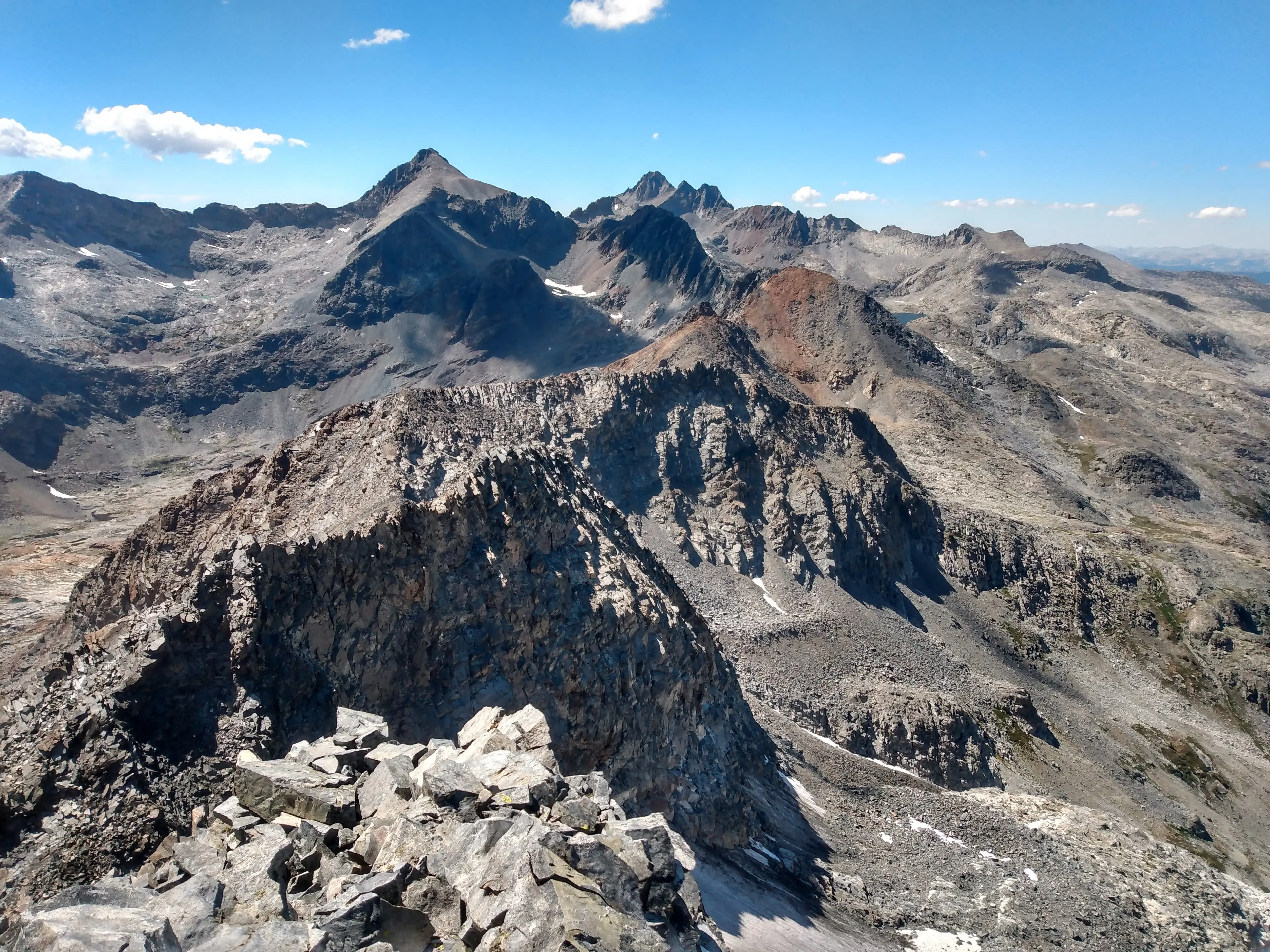 Rodgers Peak (L) and Mounts Lyell and Maclure (R)