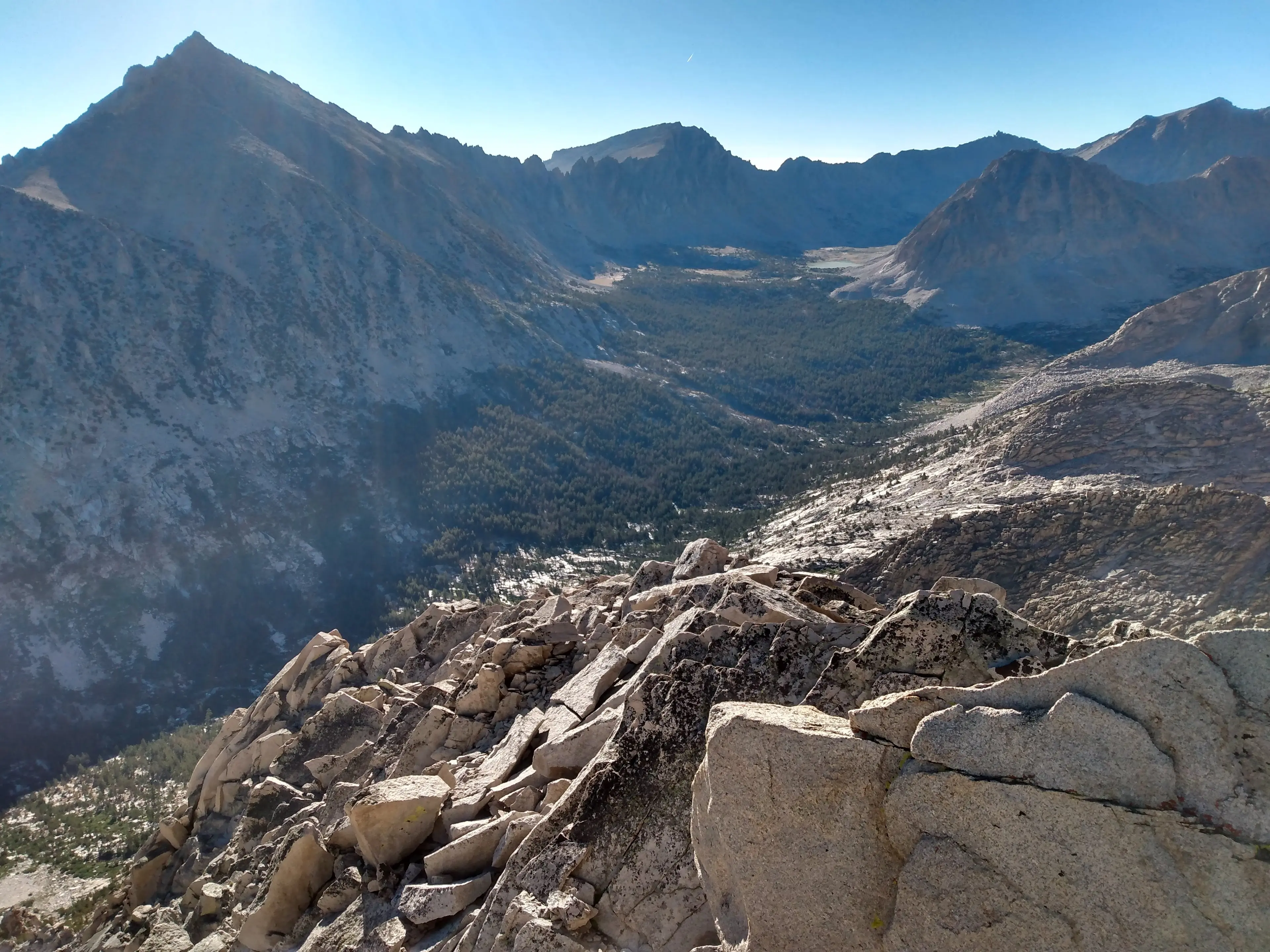 University Peak, Mount Bradley, Center Peak, Mount Keith (L-R)