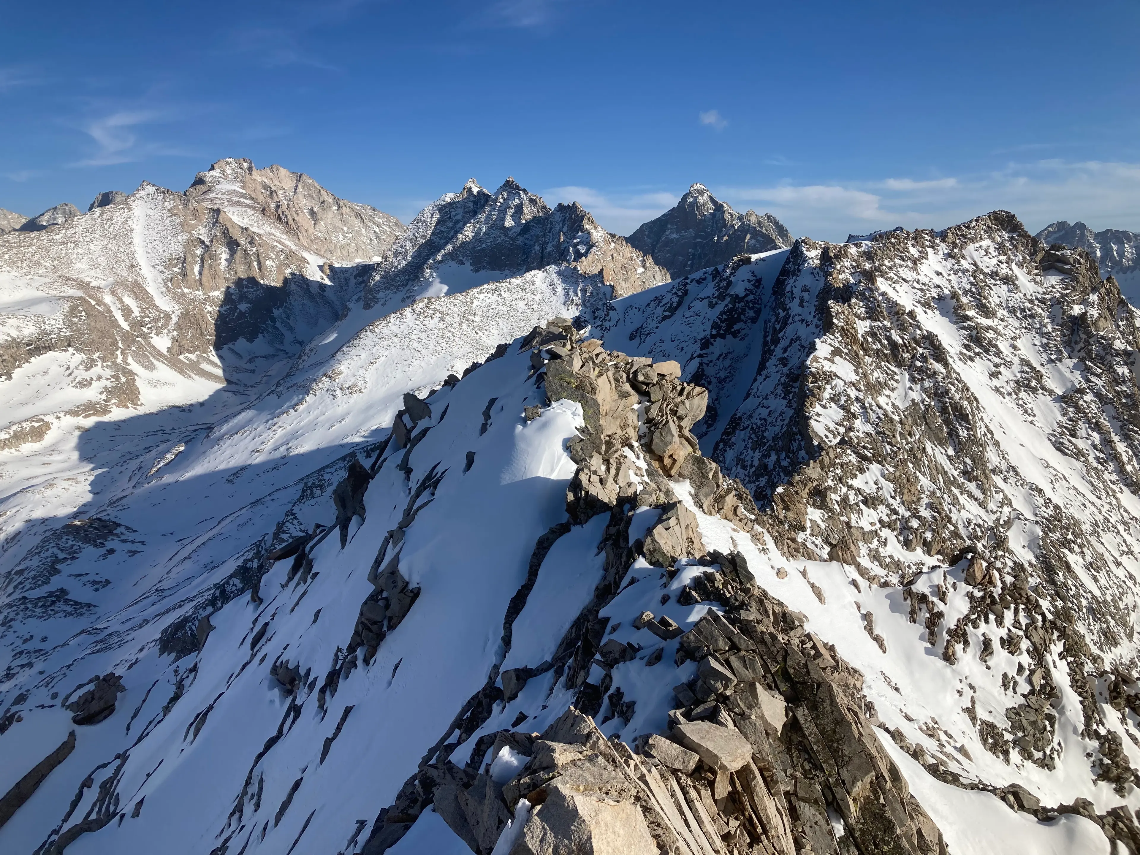 Mount Stanford, Deerhorn Mountain, Mount Ericcson (L to R)