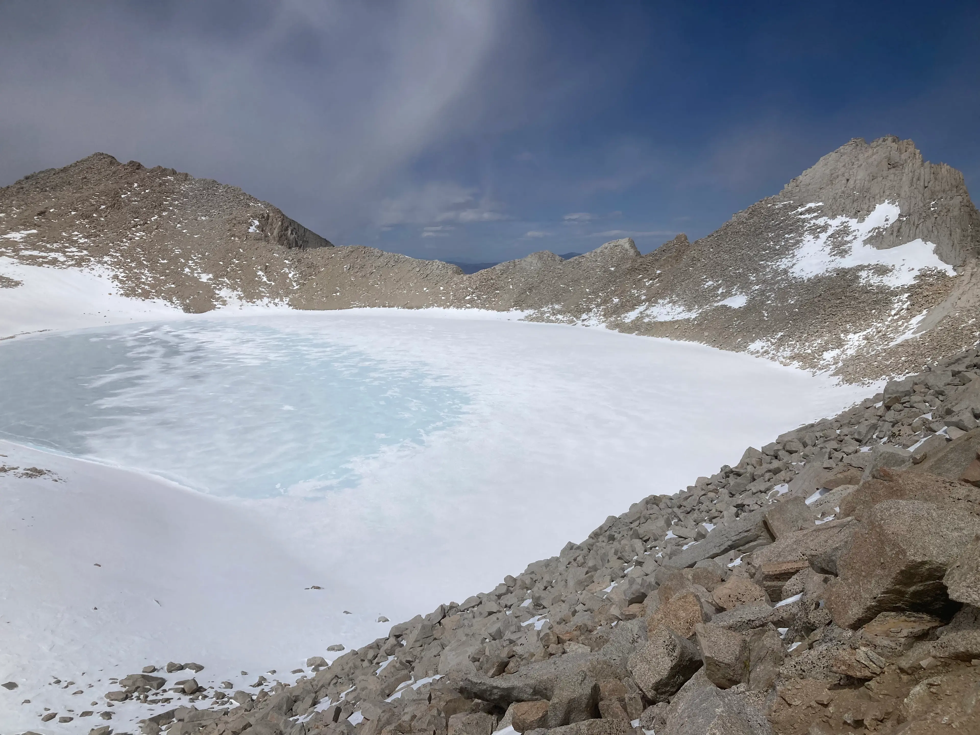 Tunnabora Peak (r) and Lake Tulainyo